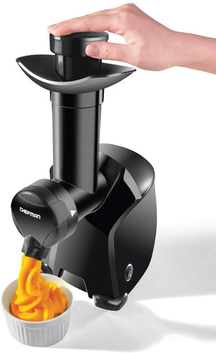 Chefman Soft Serve Frozen Yogurt, Fruit Sorbet Sherbet Machine, Simple One Push Operation