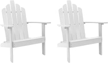 Load image into Gallery viewer, Westin Furniture Outdoor Patio Wood Adirondack Chair, White