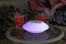 Load image into Gallery viewer, Poolmaster 54504 Portable Floating Waterproof Multi-Light Speaker with Call Functionality for Swimming Pool Party, Patio, Outdoor, Backyard, Multicolor