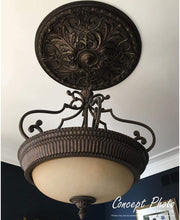 Load image into Gallery viewer, Ekena Millwork CMP10TR 10&quot;OD x 3 1/2&quot;ID x 1 8&quot;P Traditional Ceiling Medallion (Fits Canopies up to 3 1/2&quot;)