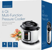 Load image into Gallery viewer, Insignia- 6-Quart Multi-Function Pressure Cooker - Stainless Steel
