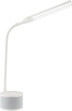 Load image into Gallery viewer, OttLite LED Dual Head Desk Lamp with Bluetooth Speaker, White