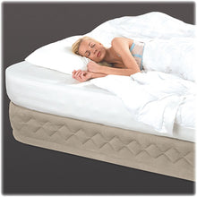 Load image into Gallery viewer, Intex Queen 20 Inch DuraBeam Supreme Air Flow Airbed Mattress w/Built in Pump