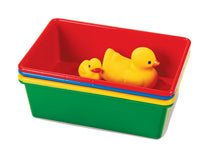 Load image into Gallery viewer, Tot Tutors Kids' Primary Colors Large Storage Bins, Set of 4