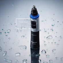 Load image into Gallery viewer, Panasonic Nose Hair Trimmer and Ear Hair Trimmer ER-GN30-K, Men's Wet/Dry Trimmer with Vortex Cleaning System, Battery-Operated
