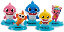 Load image into Gallery viewer, WowWee Pinkfong Baby Shark Official 5-Figure Pack - Baby Shark and Friends