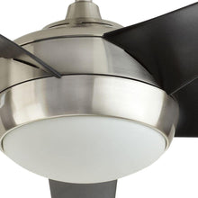 Load image into Gallery viewer, Windward IV 52 in. LED Brushed Nickel Ceiling Fan with Light Kit Works with Google Assistant and Alexa