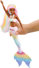 Load image into Gallery viewer, Barbie Dreamtopia Rainbow Magic Mermaid Doll with Rainbow Hair and Water-Activated Color Change Feature, Gift for 3 to 7 Year Olds