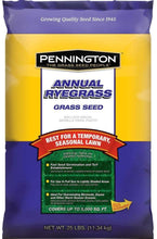 Load image into Gallery viewer, Pennington Annual Ryegrass Retail Bag to Overseed Warm Season Grasses, 25 lb