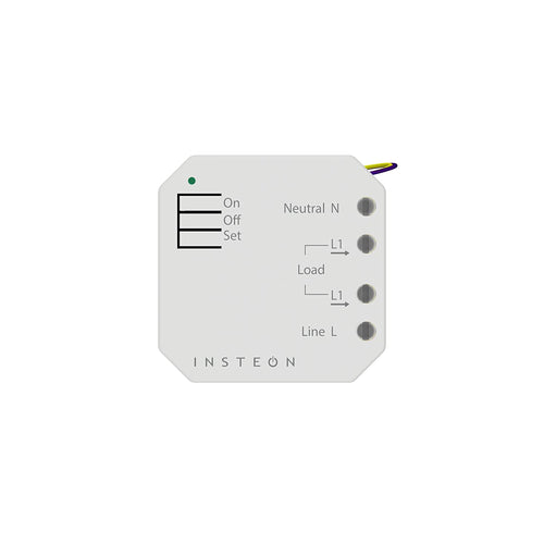 Insteon 2443-222 On/Off Module 4.20in. x 4.20in. x 1.30in. White