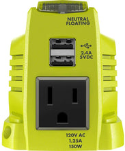 Load image into Gallery viewer, Ryobi 150-Watt Powered Inverter Generator for 18-Volt Battery