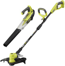 Load image into Gallery viewer, Ryobi ONE+ 18-Volt Lithium-Ion Cordless String Trimmer/Edger and Jet Fan Blower Combo Kit - 4.0 Ah Battery/Charger Included/Tools Included: String Trimmer and Jet Fan Blower