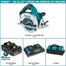 Load image into Gallery viewer, Makita XSH06PT 18V X2 LXT Lithium-Ion (36V) Brushless Cordless 7-1/4” Circular Saw Kit