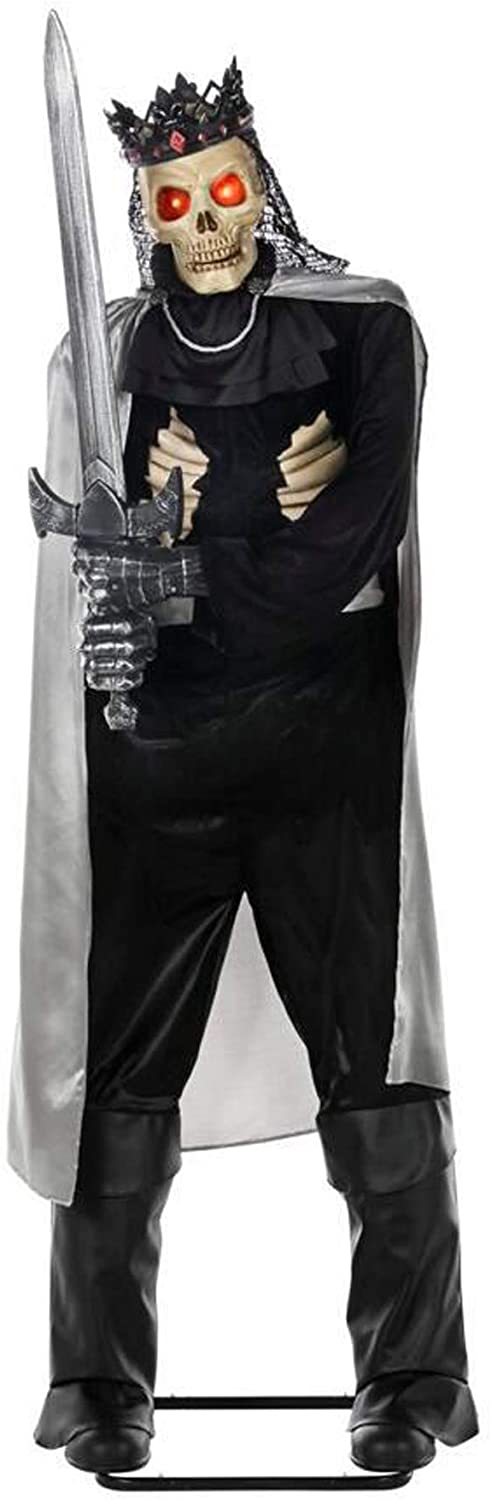 Halloween Decor Standing Knight 6 ft. Animated Motion Sensor Sound Life Size
