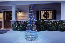 Load image into Gallery viewer, Home Accents Holiday 6ft LED Tree with Star and Color Changing Lights from Blue to Multi Color
