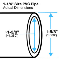 Load image into Gallery viewer, FORMUFIT P114FGP-WH-5 Schedule 40 PVC Pipe, Furniture Grade, 5&#39;, 1-1/4&quot; Size, White