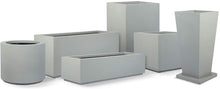 Load image into Gallery viewer, PolyStone Riviera Short Modern Outdoor/Indoor Rectangular Planter, Lightweight, Heavy Duty, Weather Resistant, Polymer Finish, Commercial Grade and Residential, 46" L x 17" W x 12" H
