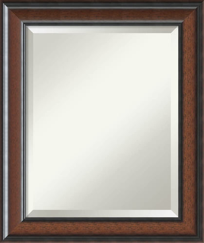 Amanti Art Cyprus Bathroom Mirror, Medium, Walnut Brown