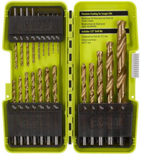 Load image into Gallery viewer, Ryobi 21 Pcs Titanium Coated Drill Bit Set