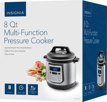 Load image into Gallery viewer, Insignia- 8-Quart Multi-Function Pressure Cooker - Stainless Steel