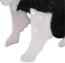 Load image into Gallery viewer, 30 in. 150-Light Tinsel Dog with Santa Hat