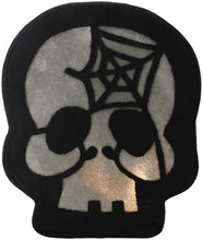 Load image into Gallery viewer, Northlight 11076445 11" LED Lighted Black Skeleton Skull Face Halloween Decoration
