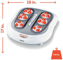 Load image into Gallery viewer, Beurer FM60 Shiatsu Foot Massager | For tired feet and legs | Reflexology to improve blood circulation | Heat function for warm feet | 18 Shiatsu massage heads and 2 massage levels | Height adjustable