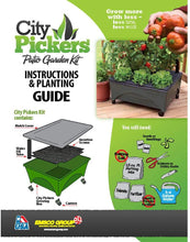 Load image into Gallery viewer, Emsco Group City Picker Raised Bed Grow Box – Self Watering and Improved Aeration – Mobile Unit with Casters - Hunter Green