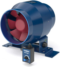 Load image into Gallery viewer, TURBRO AirSupply ES4 4 Inch Inline Duct Fan, 195 CFM Energy Efficient Exhaust Fan with Variable Speed Controlled EC Motor for Grow Tents, Hydroponics, Industrial and Residential Ventilation