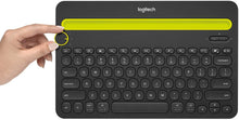 Load image into Gallery viewer, Logitech Bluetooth Multi-Device Keyboard K480 – Black – Works with Windows and Mac Computers, Android and iOS Tablets and Smartphones