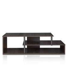Load image into Gallery viewer, Furinno 15044CC/BK Econ Low Rise TV Stand, Espresso/Black