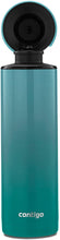 Load image into Gallery viewer, Contigo 2039256 Vacuum-Insulated Stainless Steel Water Bottle with a Quick-Twist Lid, 24 oz, Blue Corn