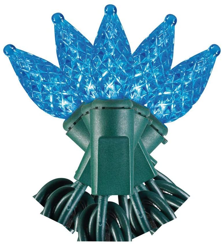 Home Accents Holiday 50 Blue LED C3 Lights - Super Bright - Continuous ON