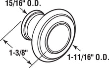 Load image into Gallery viewer, Prime-Line N 7372 Bi-Fold Door Knob, 1-11/16 in. Outside Diameter