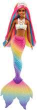 Load image into Gallery viewer, Barbie Dreamtopia Rainbow Magic Mermaid Doll with Rainbow Hair and Water-Activated Color Change Feature, Gift for 3 to 7 Year Olds