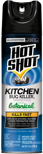 Hot Shot 100046102 4470 14-Ounce Kitchen Bug Killer Aerosol, Case Pack of 1