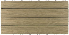 Load image into Gallery viewer, NewTechWood US-QD-ZX-24-AT Ultra Shield Natural 2 x 1 Quick Outdoor Composite Deck Tiles in Roman Antique (20 sq. ft. per Box)