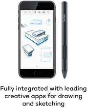 Load image into Gallery viewer, Wacom CS610PK Bamboo Sketch, CS-610PK (Fine Tip Stylus By, Natural Sketching on iPad and iPhone), Black