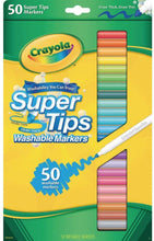 Load image into Gallery viewer, Crayola Super Tips Washable Markers Age 3+ - 50 Count
