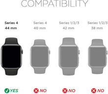 Load image into Gallery viewer, X-Doria Defense Edge, 44mm Apple Watch Case - Premium Aluminum &amp; TPU Bumper Frame, Compatible with Apple Watch Series 4 Only