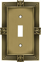 Load image into Gallery viewer, Franklin Brass 64474 Pineapple Single Toggle Switch Wall Plate/Switch Plate/Cover, Tumbled Antique Brass