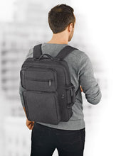 Load image into Gallery viewer, Solo Duane 15.6 Inch Laptop Hybrid Briefcase, Converts to Backpack, Grey