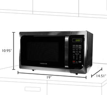 Load image into Gallery viewer, Farberware 900-Watt Microwave Oven, 0.9-Cu. Ft, Stainless Steel