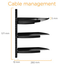 Load image into Gallery viewer, Ematic Component Wall Mount Kit with Cable Management for DVD Players, DVRs and Gaming Systems