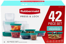 Load image into Gallery viewer, Rubbermaid 42-piece Press &amp; Lock Food Storage Set