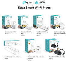 Load image into Gallery viewer, Kasa Smart Plug by TP-Link, Smart Home WiFi Outlet works with Alexa, Echo,Google Home &amp; IFTTT,No Hub Required, Remote Control, 15 Amp, UL certified, 1-Pack (HS105)