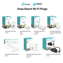 Load image into Gallery viewer, Kasa Smart Plug, 2-Outlets by TP-Link - Reliable WiFi Connection, Double the Outlets, Control from Anywhere, No Hub Required, Works with Amazon Alexa Echo &amp; Google Assistant (HS107)
