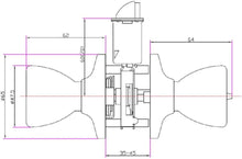 Load image into Gallery viewer, Design House 728295 Terrace 6-Way Universal Entry Door Knob, Polished Brass, 1