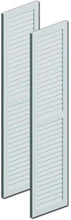 Load image into Gallery viewer, 18&quot;W x 66&quot;H x 1&quot;P Louvered Shutter w/ Center Rail, Urethane (Per Pair)