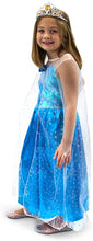 Load image into Gallery viewer, Ice Princess Children&#39;s Girl Halloween Dress Up Theme Party Roleplay &amp; Cosplay Costume, Girls, (S, M, L, XL) (Youth Small (3-4)) Blue